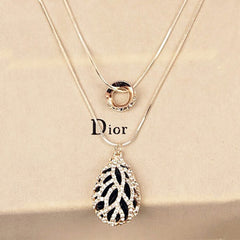 Double Layer Waterdrop Necklace