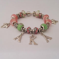 AKA Sorority Charm Bracelet