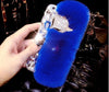 Image of Luxury Rabbit Fur With Fox Head Phone Case