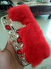 Image of Luxury Rabbit Fur With Fox Head Phone Case