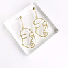 Image of Abstract Face Dangle Earrings