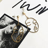 Image of Abstract Face Dangle Earrings