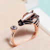 Image of Fashion Zebra Head Adjustable Ring