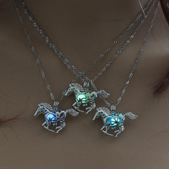 Luminous Horse Necklace