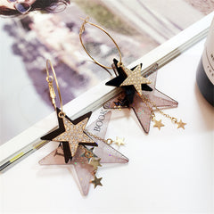 Korean Style Stars Earrings