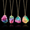 Image of Rainbow Natural Stone Necklace