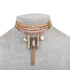 Ethnic Handmade Leather Choker