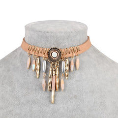 Ethnic Handmade Leather Choker