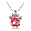 Image of Birthstone Crystal Paw Necklace