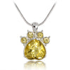 Image of Birthstone Crystal Paw Necklace