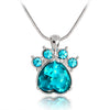 Image of Birthstone Crystal Paw Necklace