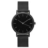 Image of Minimal Black Stainless Steel Watch